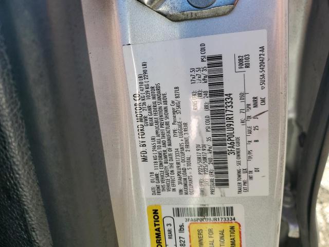 Photo 12 from auction – 2018 FORD FUSION SE with VIN 3FA6P0LU9JR173334