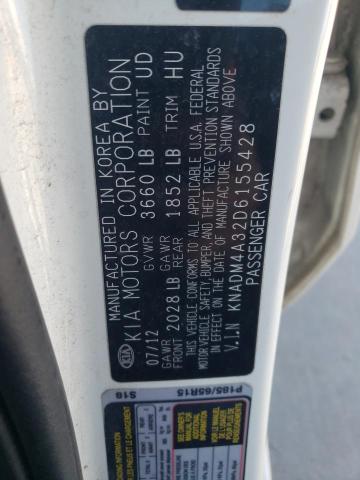 Photo 12 from auction – 2013 KIA RIO LX with VIN KNADM4A32D6155428