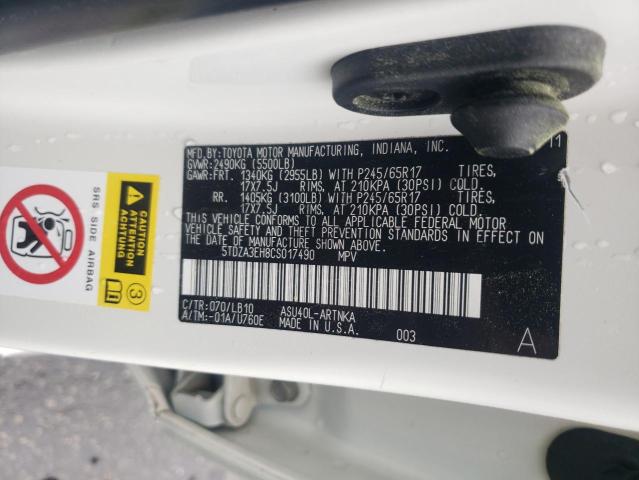Photo 12 from auction – 2012 TOYOTA HIGHLANDER with VIN 5TDZA3EH8CS017490