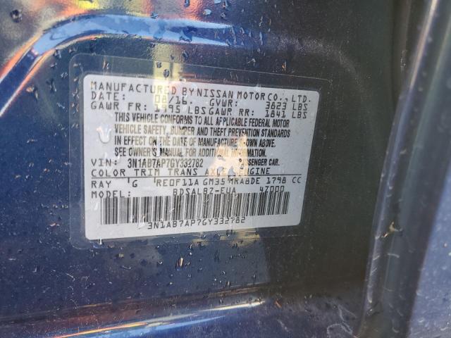 Photo 12 from auction – 2016 NISSAN SENTRA S with VIN 3N1AB7AP7GY332782