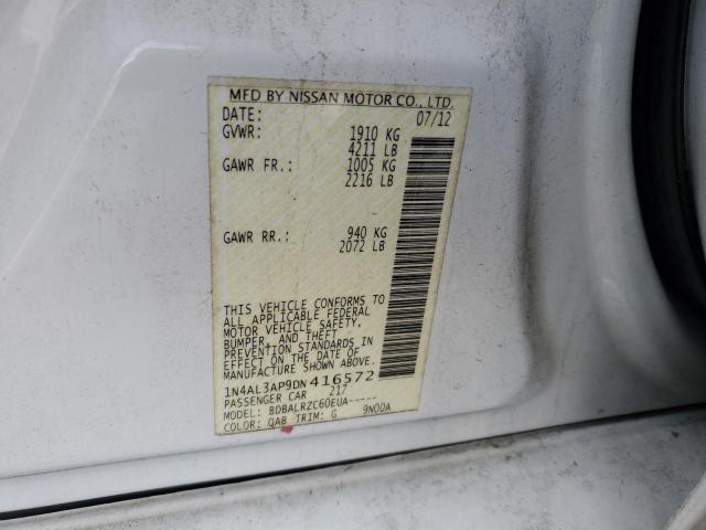 Photo 12 from auction – 2013 NISSAN ALTIMA 2.5 with VIN 1N4AL3AP9DN416572