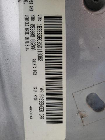 Photo 12 from auction – 2005 DODGE NEON SXT with VIN 1B3ES56C35D118382