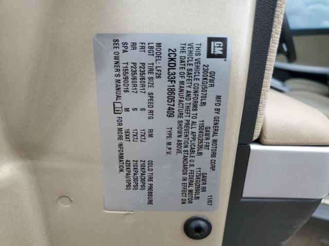 Photo 12 from auction – 2008 PONTIAC TORRENT with VIN 2CKDL33F186057409