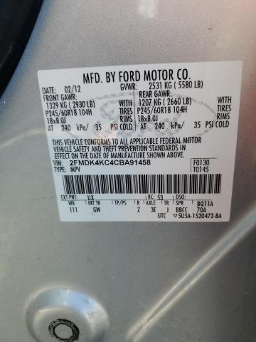 Photo 14 from auction – 2012 FORD EDGE LIMIT with VIN 2FMDK4KC4CBA91458