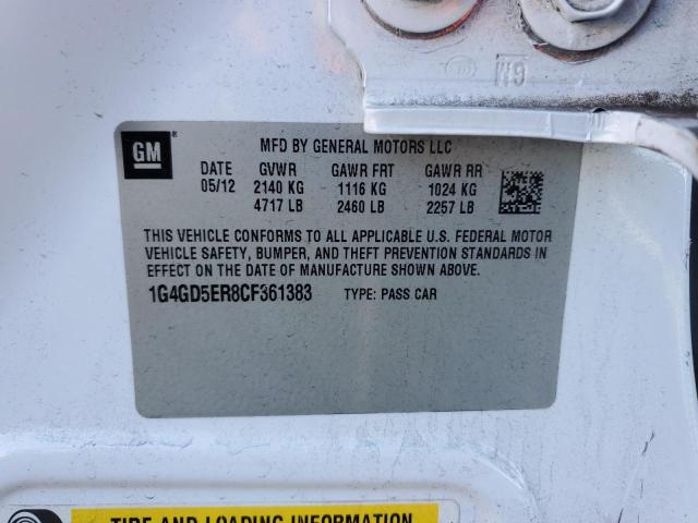 Photo 12 from auction – 2012 BUICK LACROSSE P with VIN 1G4GD5ER8CF361383
