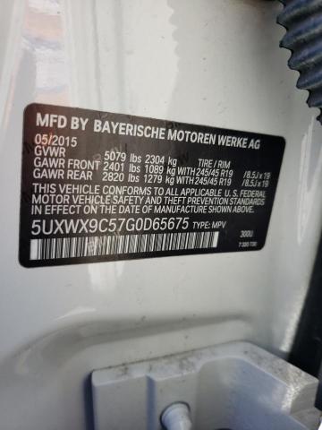 Photo 12 from auction – 2016 BMW X3 XDRIVE2 with VIN 5UXWX9C57G0D65675