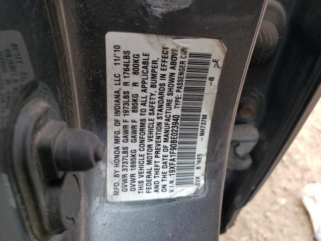 Photo 12 from auction – 2011 HONDA CIVIC EXL with VIN 19XFA1F90BE023940