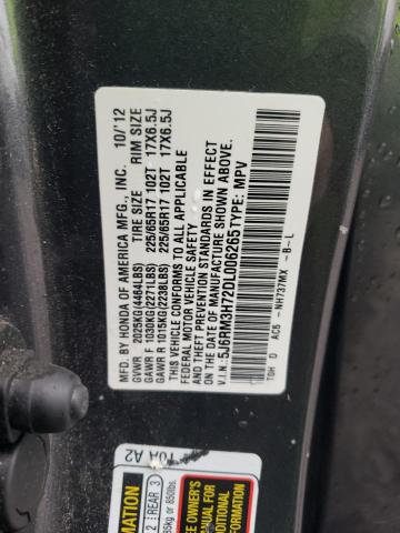 Photo 14 from auction – 2013 HONDA CR-V EXL with VIN 5J6RM3H72DL006265