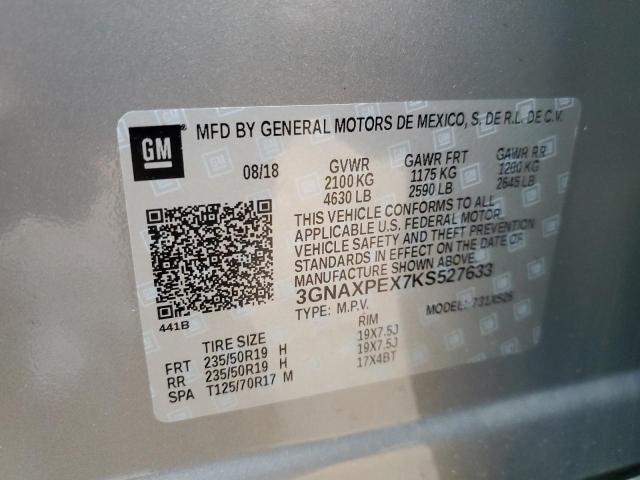 Photo 14 from auction – 2019 CHEVROLET EQUINOX PR with VIN 3GNAXPEX7KS527633
