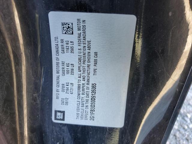 Photo 12 from auction – 2013 CHEVROLET CAMARO LT with VIN 2G1FB3D30D9126065