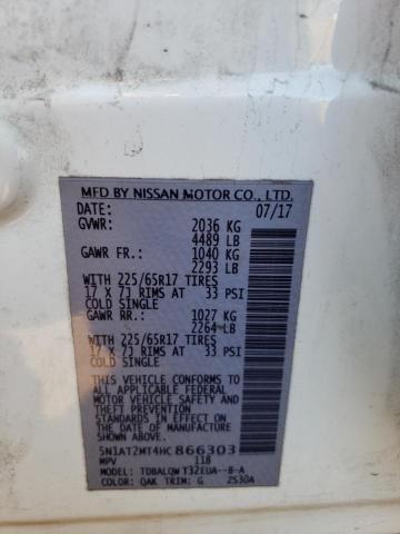 Photo 13 from auction – 2017 NISSAN ROGUE S with VIN 5N1AT2MT4HC866303