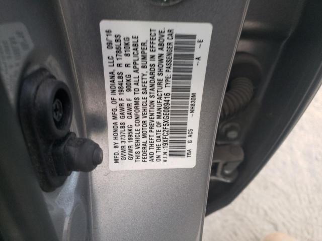 Photo 12 from auction – 2016 HONDA CIVIC LX with VIN 19XFC2F5XGE089416