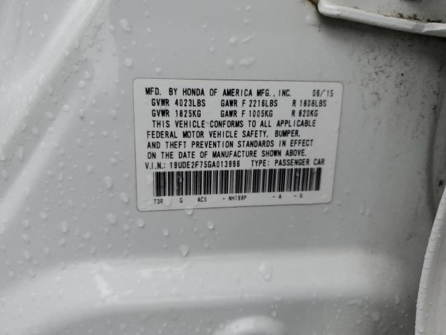 Photo 12 from auction – 2016 ACURA ILX PREMIU with VIN 19UDE2F75GA013996