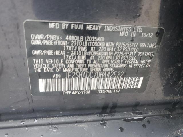 Photo 13 from auction – 2013 SUBARU FORESTER 2 with VIN JF2SHADC7DH442522
