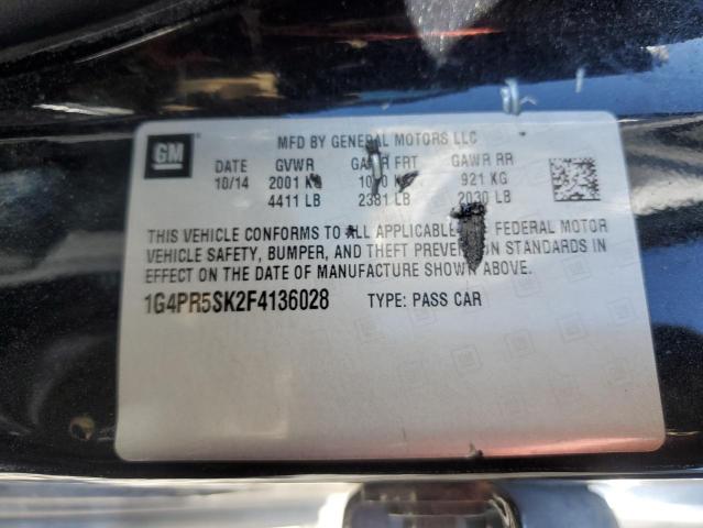 Photo 13 from auction – 2015 BUICK VERANO CON with VIN 1G4PR5SK2F4136028