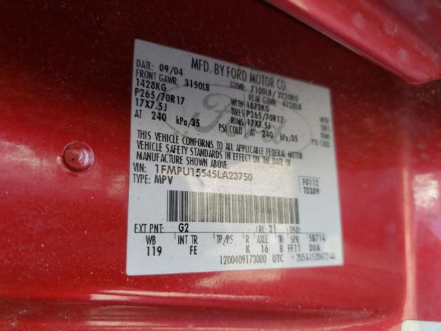 Foto 13 de la subasta – 2005 FORD EXPEDITION con VIN 1FMPU15545LA23750