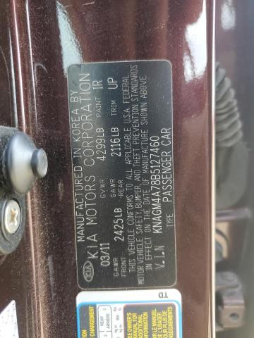 Фото 12 с аукциона – 2011 KIA OPTIMA LX с VIN KNAGM4A78B5127460