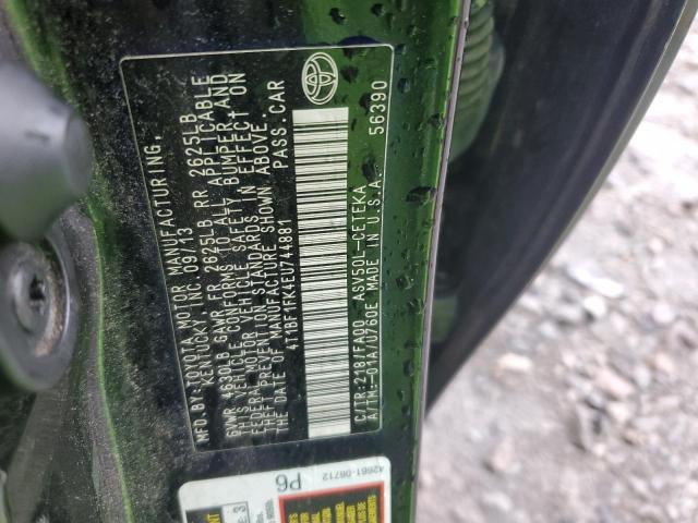 Photo 12 from auction – 2014 TOYOTA CAMRY L with VIN 4T1BF1FK4EU744881