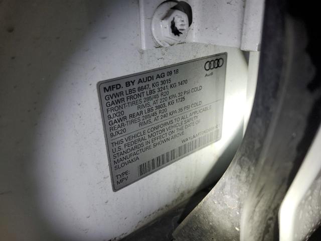 Photo 14 from auction – 2019 AUDI Q7 PREMIUM with VIN WA1LAAF72KD009101