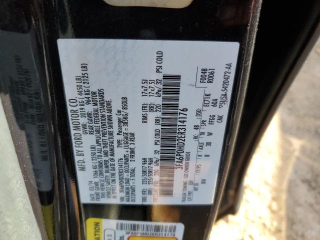 Photo 13 from auction – 2014 FORD FUSION SE with VIN 3FA6P0HD2ER314176