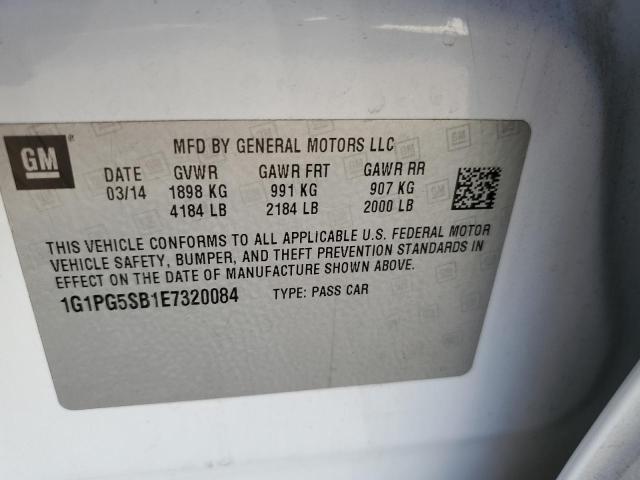 Photo 12 from auction – 2014 CHEVROLET CRUZE with VIN 1G1PG5SB1E7320084