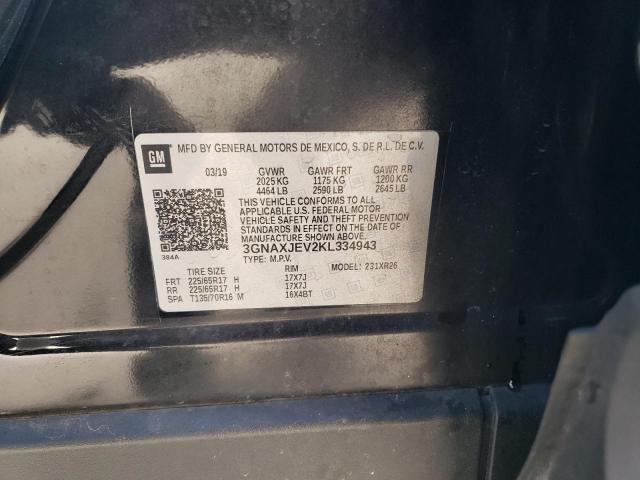 Photo 13 from auction – 2019 CHEVROLET EQUINOX LT with VIN 3GNAXJEV2KL334943