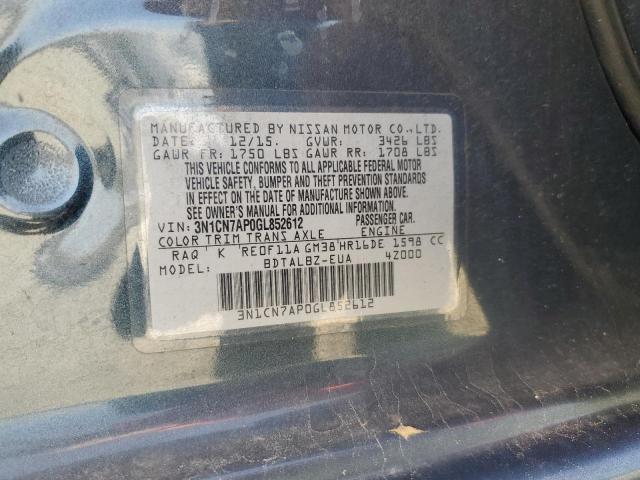 Photo 12 from auction – 2016 NISSAN VERSA S with VIN 3N1CN7AP0GL852612