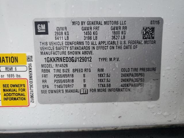 Photo 12 from auction – 2016 GMC ACADIA SLE with VIN 1GKKRNED3GJ129012