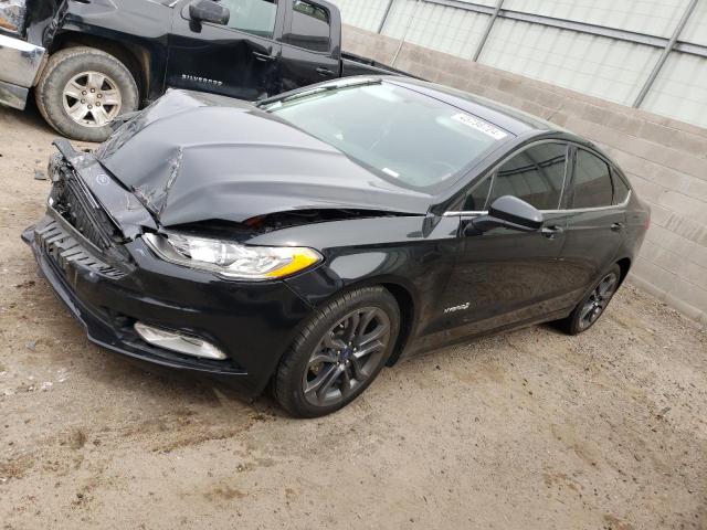 FORD FUSION SE 2018 with VIN 3FA6P0LU6JR124303 - Photo from auction