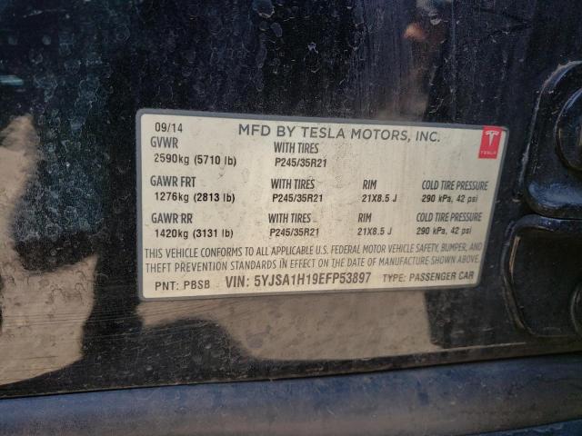 Photo 12 from auction – 2014 TESLA MODEL S with VIN 5YJSA1H19EFP53897