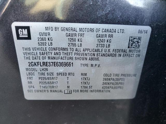 Photo 12 from auction – 2014 GMC TERRAIN SL with VIN 2GKFLRE37E6369661