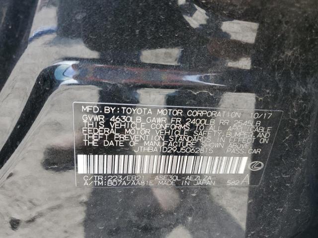 Photo 12 from auction – 2018 LEXUS IS 300 with VIN JTHBA1D29J5062815