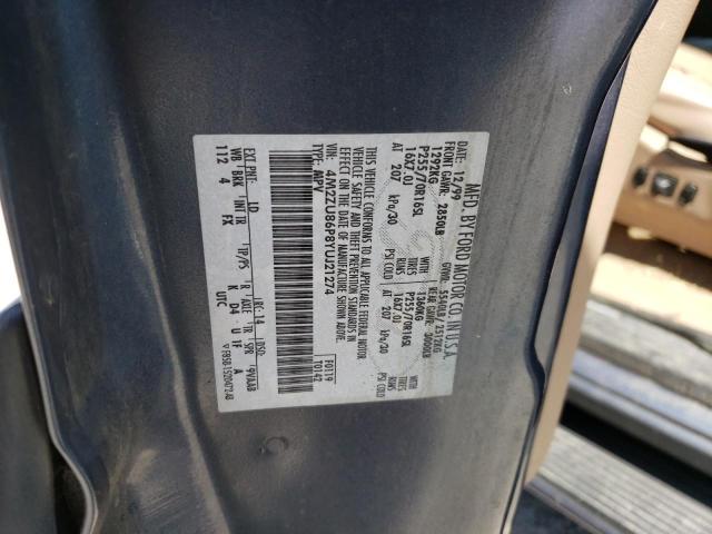 Photo 12 from auction – 2000 MERCURY MOUNTAINEE with VIN 4M2ZU86P8YUJ21274