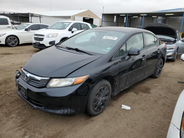 HONDA CIVIC LX 2012 with VIN 2HGFB2F5XCH310760 - Photo from auction