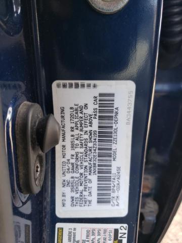 Photo 12 from auction – 2004 TOYOTA COROLLA with VIN 1NXBR32E34Z334199