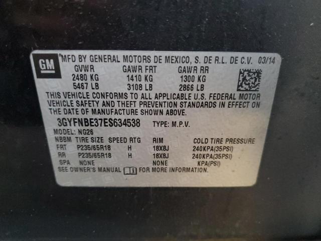 Photo 12 from auction – 2014 CADILLAC SRX LUXURY with VIN 3GYFNBE37ES634538