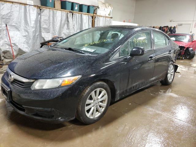 HONDA CIVIC EXL 2012 with VIN 19XFB2F90CE016765 - Photo from auction