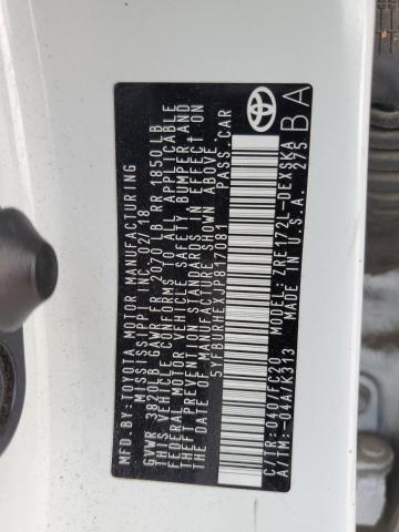 Photo 12 from auction – 2018 TOYOTA COROLLA L with VIN 5YFBURHEXJP817081