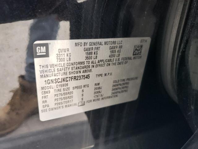Photo 13 from auction – 2015 CHEVROLET SUBURBAN C with VIN 1GNSCJKC7FR237545