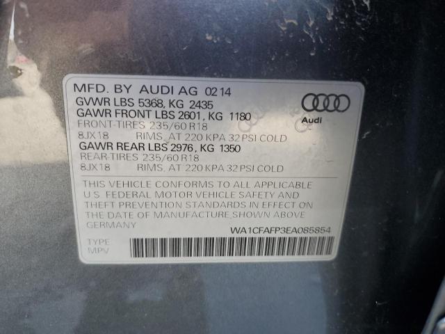 Photo 12 from auction – 2014 AUDI Q5 PREMIUM with VIN WA1CFAFP3EA085854