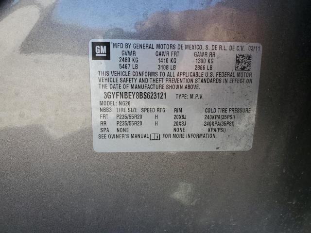 Photo 12 from auction – 2011 CADILLAC SRX PERFOR with VIN 3GYFNBEY8BS623121