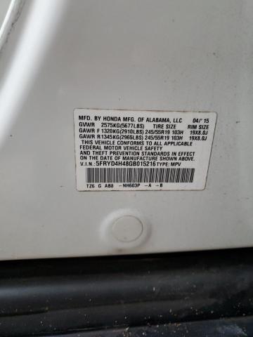 Photo 14 from auction – 2016 ACURA MDX TECHNO with VIN 5FRYD4H48GB015216