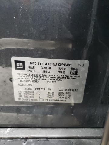 Photo 13 from auction – 2016 BUICK ENCORE with VIN KL4CJASB7GB601624