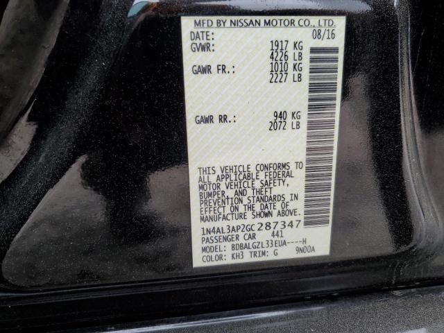Photo 13 from auction – 2016 NISSAN ALTIMA 2.5 with VIN 1N4AL3AP2GC287347