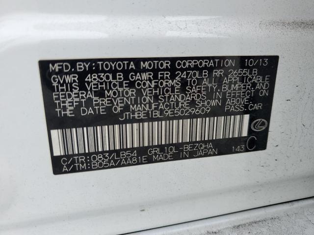 Photo 12 from auction – 2014 LEXUS GS 350 with VIN JTHBE1BL9E5029609