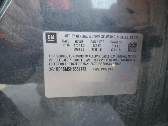 Photo 12 from auction – 2017 CHEVROLET CRUZE LT with VIN 3G1BE6SM5HS561773