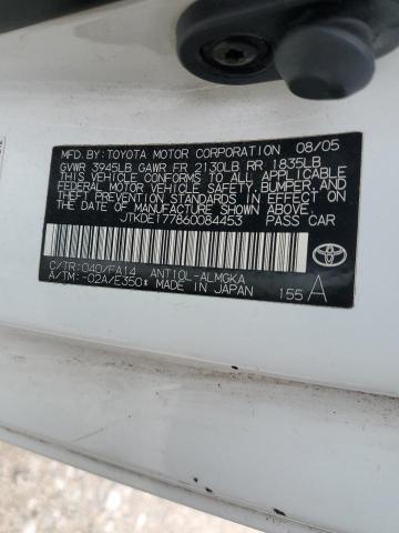 Photo 12 from auction – 2006 TOYOTA SCION TC with VIN JTKDE177860084453