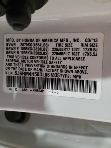 Photo 12 from auction – 2013 HONDA CR-V EX with VIN 5J6RM4H50DL061835