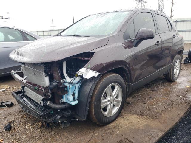 CHEVROLET TRAX LS 2021 with VIN KL7CJKSBXMB338100 - Photo from auction