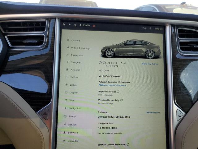 Photo 9 from auction – 2016 TESLA MODEL S with VIN 5YJSA1E20GF129471